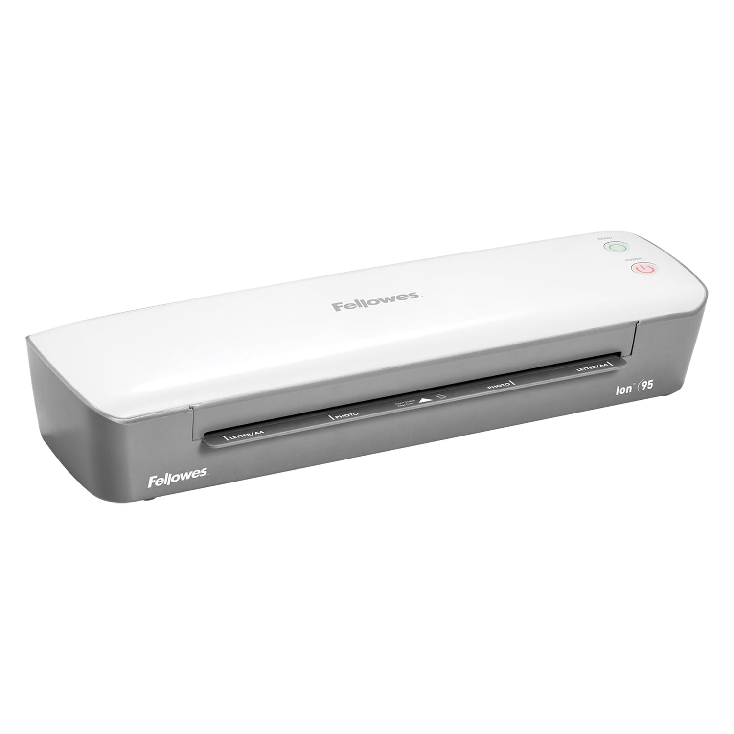 Fellowes Ion 95 Personal Themal Laminator with Pouch Starter Kit, 9.5 In., Gray/White, 5247201