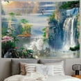 thumbnail image 2 of BCIIG Waterfall Boat Birds Tapestry Wall Hanging Unique Style for Home Decor, Graphic Art for Living Room Bedroom Apartment Farmhouse Dorm, 4 Sizes Available 40x30inch, 2 of 6