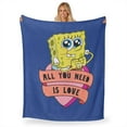 thumbnail image 4 of Spongebob Hearty Sponge Kids Silk Touch Throw Blanket, 50 x 60 inches, 4 of 4