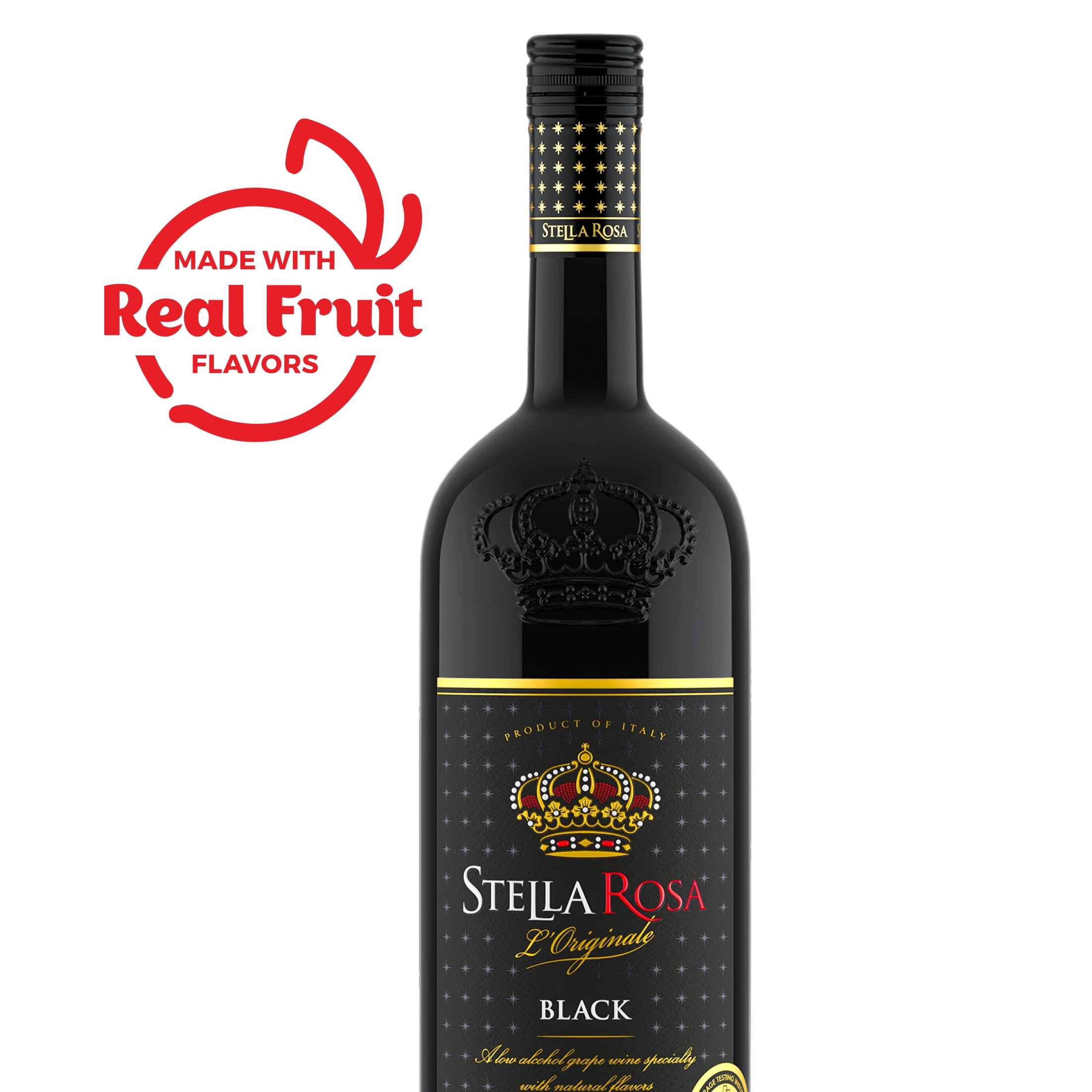 Stella Rosa Semi-Sweet Red Wine 1.5L Piedmont Italy with Black