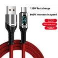 thumbnail image 3 of 120W6A USB to Type-C Data Cable with Fast Charging, Type C Cable with LED Digital Display, Intelligent Power-Off and Overcharge Prevention for Phone, 3 of 8