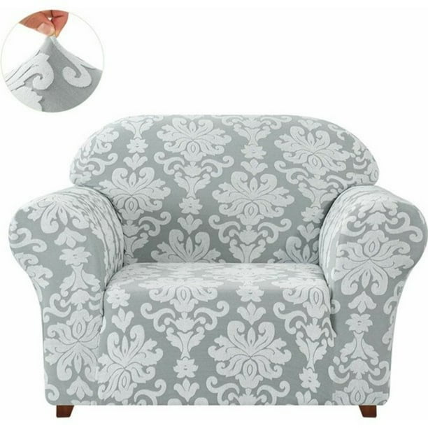 CHUN YI 1Piece Jacquard Damask Stretch Sofa Cover Slipcover Couch