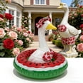 thumbnail image 6 of Nkmbld Porch Goose Clothes, Vacation Style Porch Goose Decors for Cement Plastic Goose Statue Decor, Lawn Porch Goose Clothing for Patio Yard Decor, 6 of 8