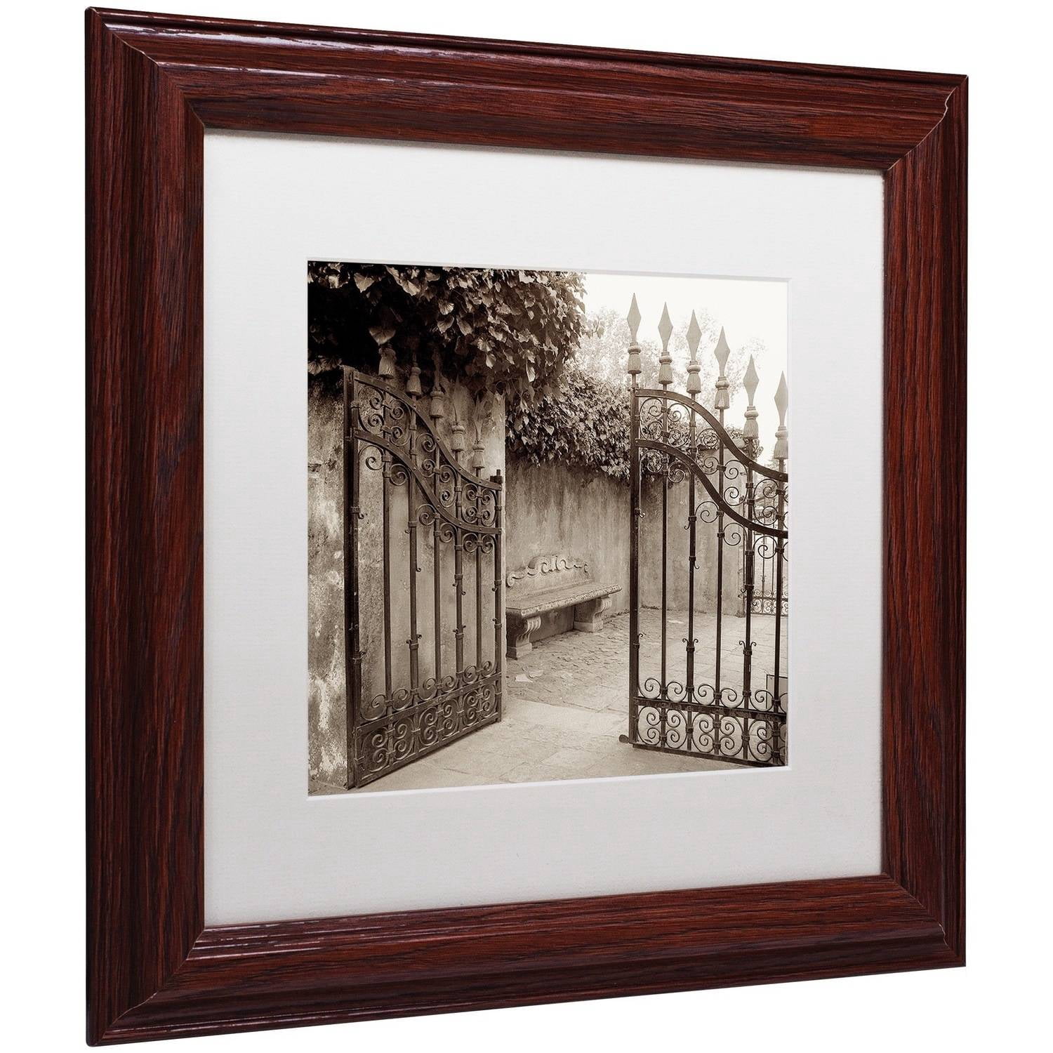 Trademark Fine Art "Avignon I" Canvas Art by Alan Blaustein, White Matte, Wood Frame