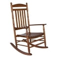 thumbnail image 5 of Shine Company Traditional Hardwood Indoor/Outdoor Porch Rocker in Brown, 5 of 6