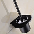 thumbnail image 2 of OUNONA Stylish Black Aluminum Toilet Brush Holder with SpaceSaving Design for Modern Bathroom 6.5 inches, 2 of 8