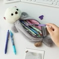 thumbnail image 4 of SLYNSHome Pencil Case Big Capacity Pen Holder,Cute Plush Bear Pencil Pouch Box for Office Stationery Organizer, 4 of 6