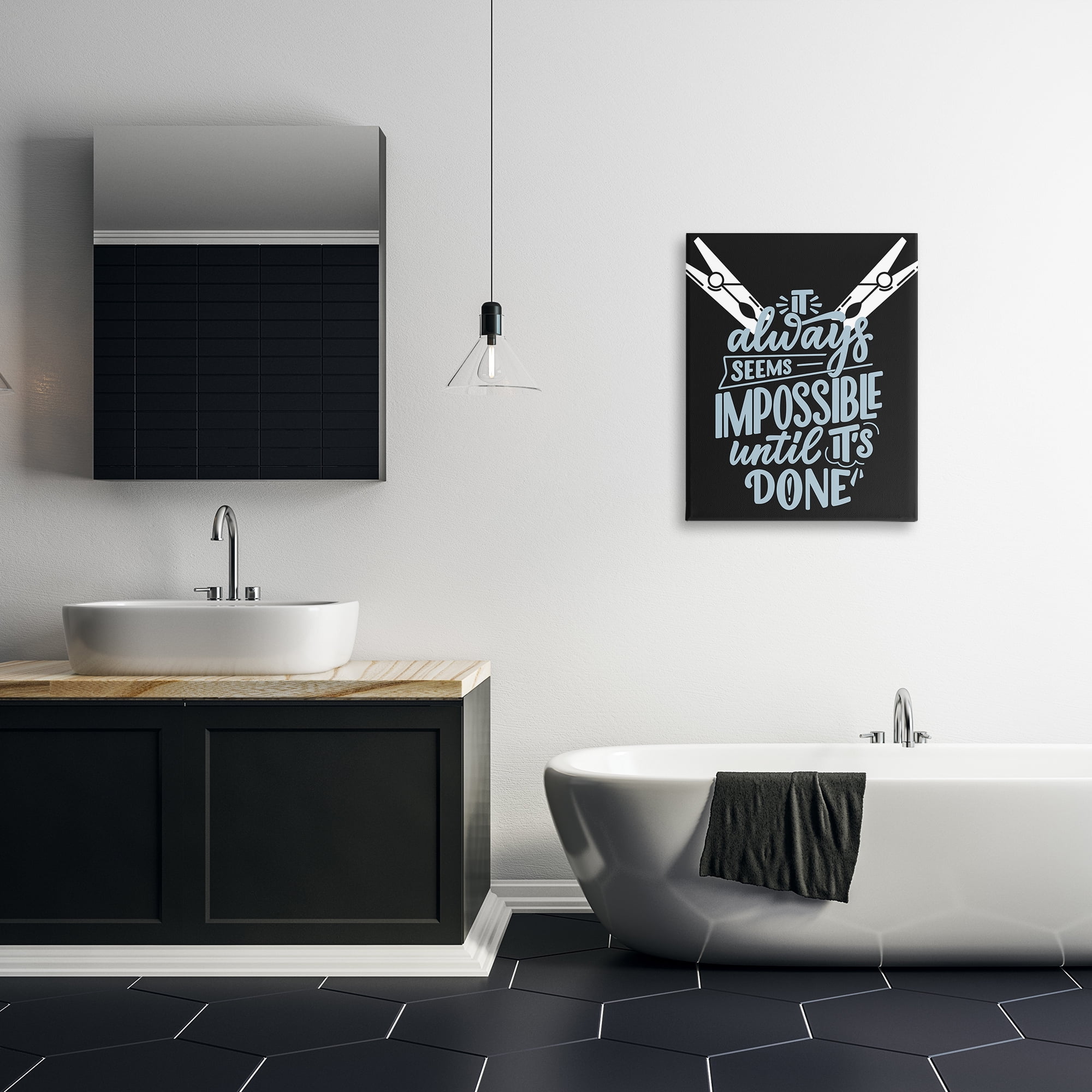 Impossible Until It's Done Canvas Wall Art, design by Jesse Keith