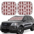 thumbnail image 1 of Vsdgher Red Lobster With Claws Print Car Windshield Sun Shade, Reflective Sunshade Window Sunshade Sun Visor Protector Fit for Cars,Trucks,SUVs-Small, 1 of 6