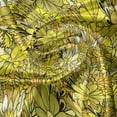 thumbnail image 7 of Ambesonne Floral Valance & Curtain, Yellow Toned Daisy Flowers, 55"x24", Yellow Green and Khaki, 7 of 7