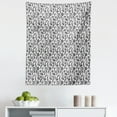 thumbnail image 1 of Philodendron Tapestry, Monochrome Vintage Pattern with Detailed Plants and Leaves, Fabric Wall Hanging Decor for Bedroom Living Room Dorm, 5 Sizes, Charcoal Grey and White, by Ambesonne, 1 of 1