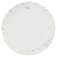 thumbnail image 2 of Modern Southern Home Capri 6 Piece 11 Inch Stoneware Embossed Dinner Plate Set in White, 2 of 5