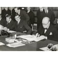 thumbnail image 2 of Winston Churchill Signing The 'Lend Lease' Agreement To Lease British Bases To The U.S. March 11 History, 2 of 2