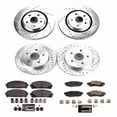 thumbnail image 3 of PowerStop Front and Rear Z23 Evolution Sport Carbon-Fiber Ceramic Brake Pad and Drilled & Slotted Rotor Kit Fits: TOYOTA Select Models K8633, 3 of 10