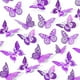 thumbnail image 2 of SAOROPEB Decoración de pared de mariposas 3D, 48 piezas, 4 estilos, 3 tamaños, decoraciones de mariposas moradas para decoraciones de cumpleaños, decoraciones de fiestas de mariposas, decoraciones de, 2 of 4