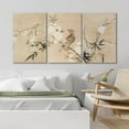 thumbnail image 3 of PixonSign Canvas Print Wall Art Minimal Rose Flower Blossom Bird Tree Nature Wilderness Illustrations Modern Art Botanical Floral Farmhouse/Country Relax Multicolor - 16"x24"x3, 3 of 5