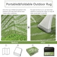 thumbnail image 4 of x Tropical Plastic Outdoor Patio Rug All Weather Outdoor Carpet Reversible Portable Lightweight Outdoor Mats for Patio Camping RV(), 4 of 7