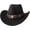 Black, variant on Western Hats Boys Girls Cowboy Felt Hat Jazz Fedora Cowgirl Hats with Belt Buckle