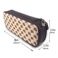 thumbnail image 3 of Lsque Fall Turkey Printed Big Capacity PU Leather Pencil Case Large Pencil Pouch Stationery Pen Bag Pencil Holder for Teen, 3 of 6