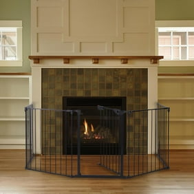 Jaxpety Fireplace Fence Baby Safety Fence Hearth Gate Pet Gate