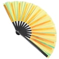 thumbnail image 4 of FONDOTIN Decorative Handheld Fan Golden 1Set 25.2X13.8X0.8In, 4 of 8