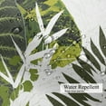 thumbnail image 5 of Pbobriich Tropical Leaves Shower Curtain, Green Palm Leaves Waterproof Fabric Bathroom Curtain,72x72 in, 5 of 6