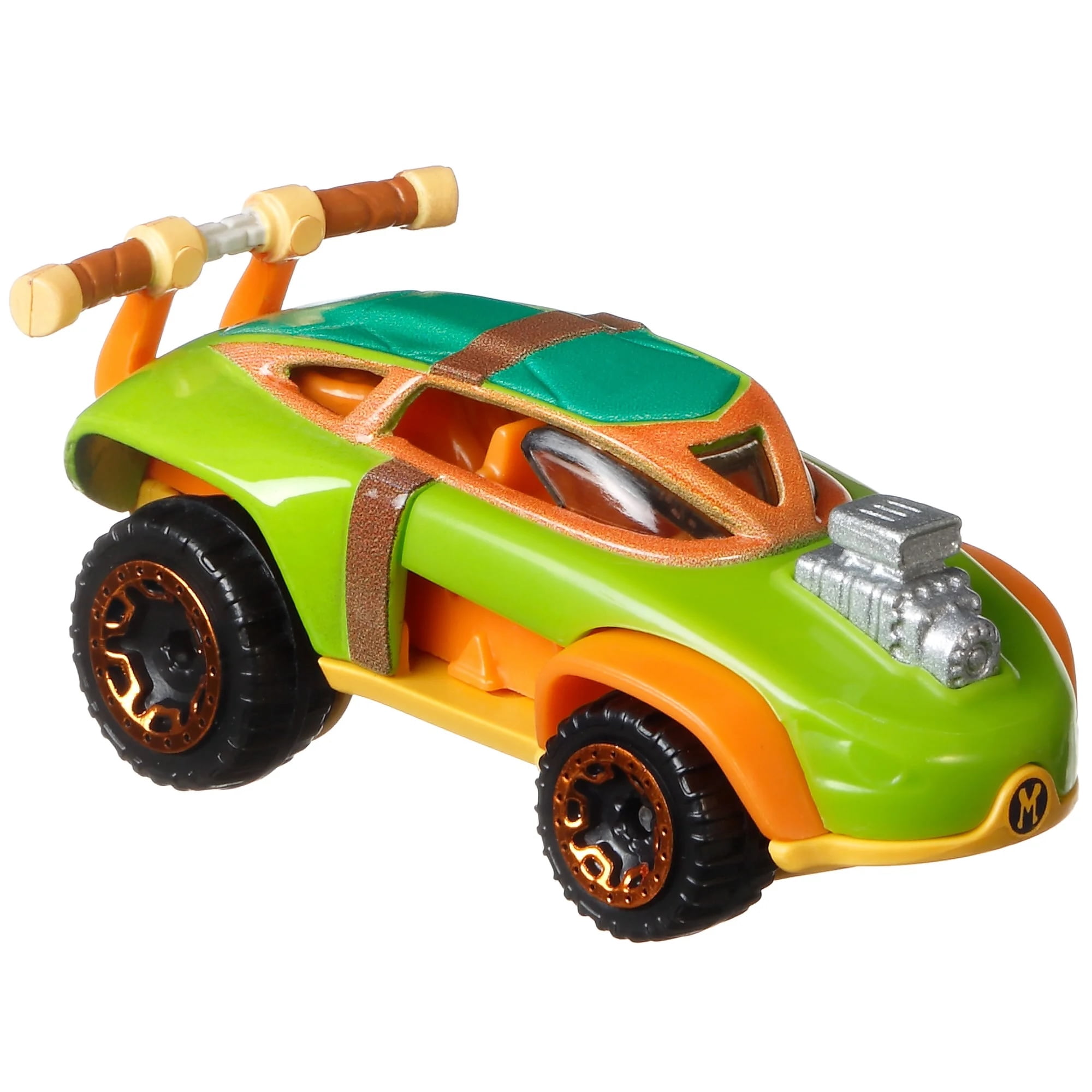 Hot Wheels TMNT Character Cars – 3‑Pack | Leonardo, Michelangelo & Raphael | 1:64 Die‑Cast Turtles Vehicles – Ages 3+