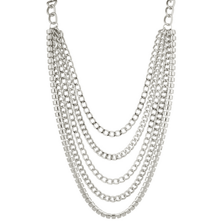 Heavy Link Chain - Lux Accessories Heavy Duty Chain Link Textured Statement Necklace.