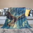 thumbnail image 2 of Orinice  Eagle Blanket Anti Pilling Throw Blankets Cozy Durable Blankets for Office Couch Cinema Gifts Quality Washable  50x60in, 2 of 6
