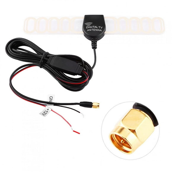 Antena Universal Para Coche, Amplificador Aéreo De TV Digital, Antena FM DVB-T Con Conector SMA M