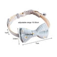 thumbnail image 5 of SPRING PARK Dog and Cat Collar with Bowtie and Bell Grid Collar Floral Print Decorative Adjustable Collars for Small Medium Large Dogs, 5 of 7