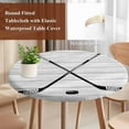 thumbnail image 5 of Sports Hockey Art Fitted Round Tablecloths Elastic Edged Table Covers 45"-54",Waterproof Table Cloth for Kitchen Holiday Party Tables Decor, 5 of 9