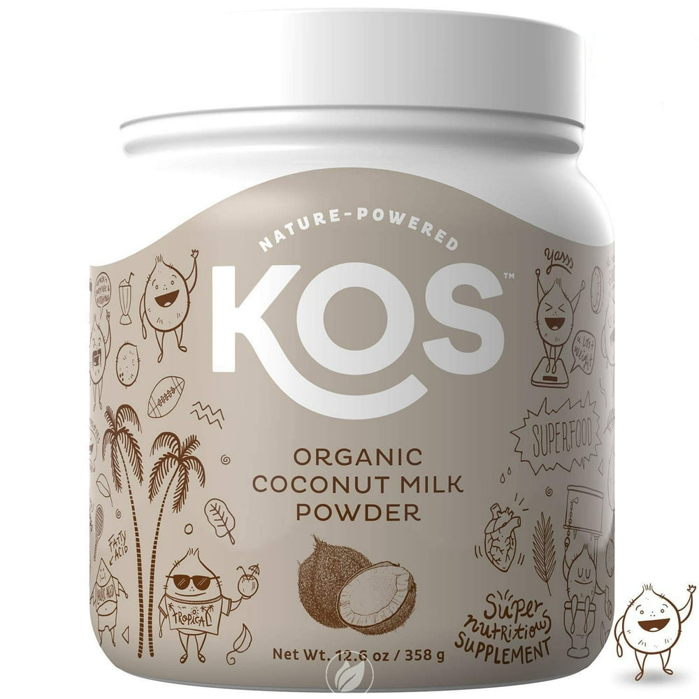 KOS Organic Coconut Milk Powder Unsweetened, Dairy Free Coffee