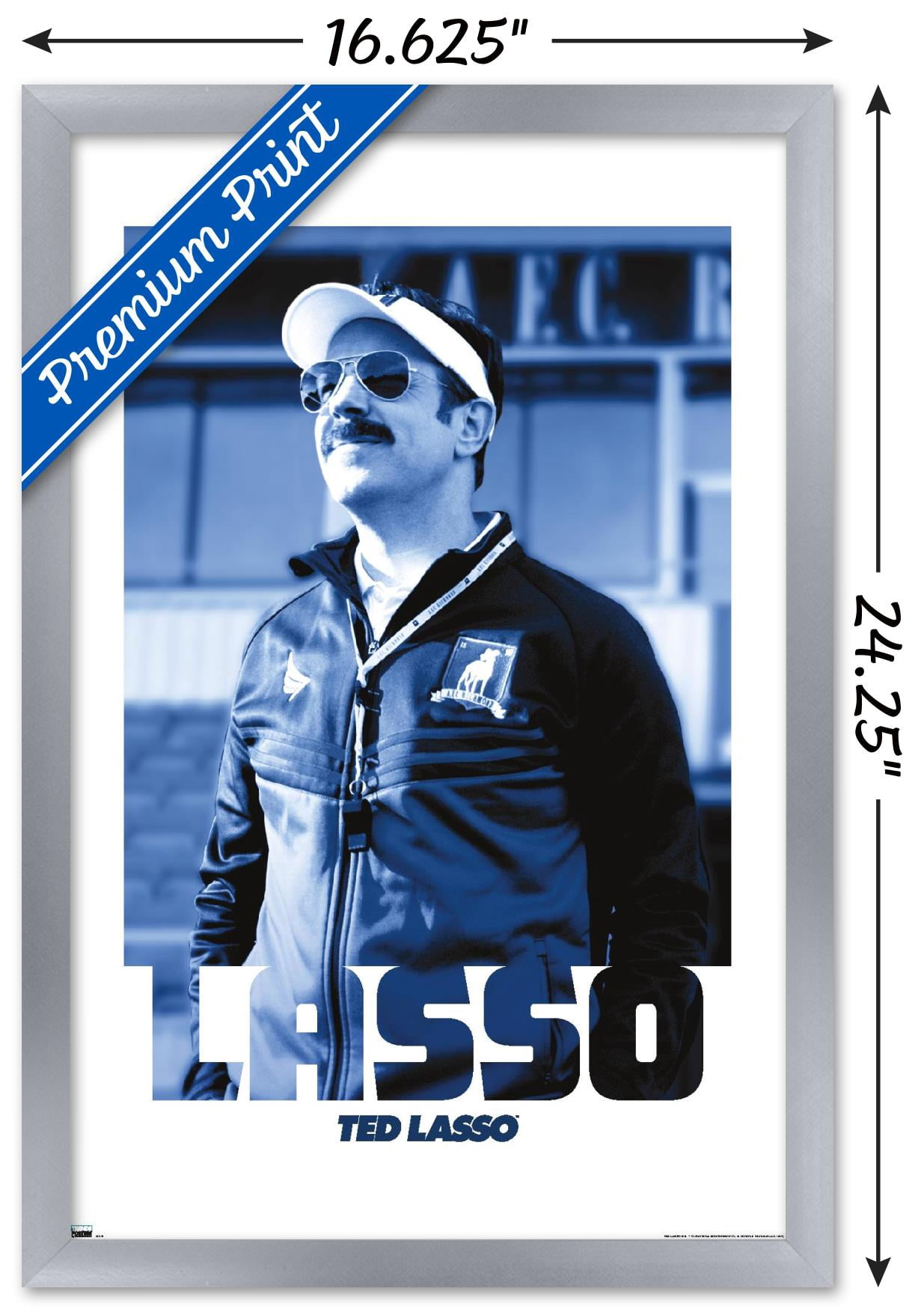 Ted Lasso - Ted Wall Poster, 14.725" x 22.375" Framed