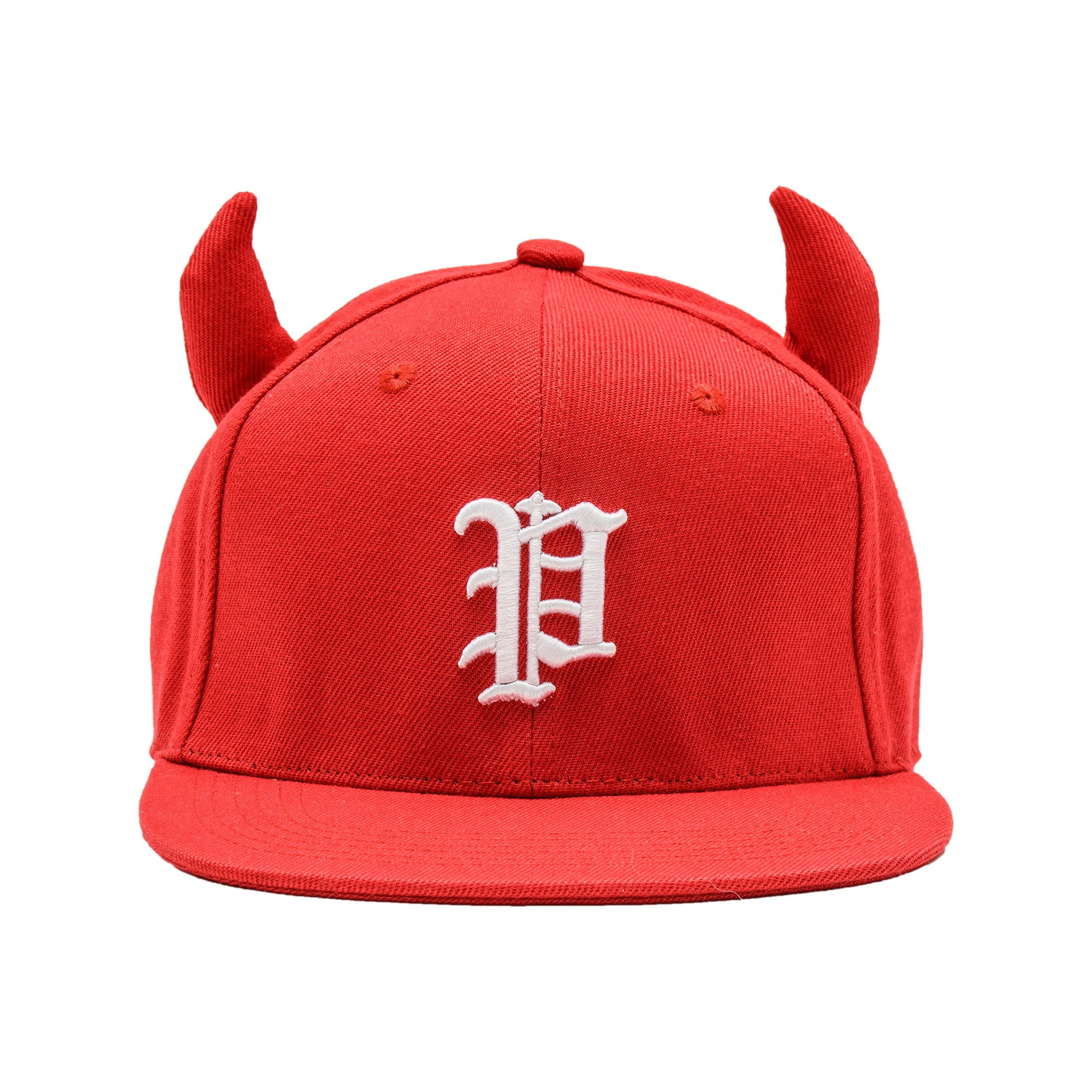 Snapback Hat Horn Fitted Cap Black Unisex Devil Horn Baseball Cap