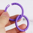 thumbnail image 5 of 100Pcs Plastic Binder Rings, TRIANU Multicolor Loose Leaf Book Rings Keychain Rings Bulk Ring Clips for Index Cards Notebook Scrapbooking Crafts DIY (0.78" Diameter), 5 of 9