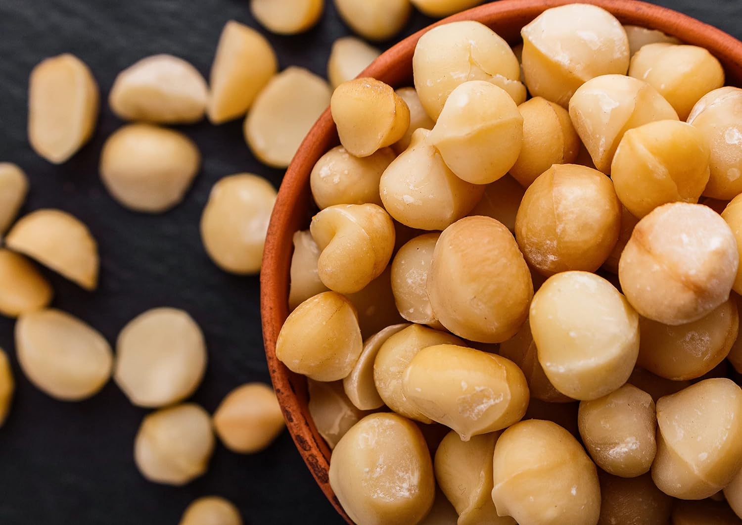 Dry Roasted Macadamia Nuts with Himalayan Salt, 1.5 Pounds — Vegan — by Food to Live