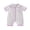 Purple, variant on BemeyourBBs Newborn Baby Boy Girl Summer Clothes 0 3 6 Months Plaid Romper One Piece Outfit Short Sleeve Turn-down Collar Zipper Jumpsuits Shorts