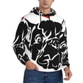 thumbnail image 2 of Naloa Red Heart And Puppy Of Bulldog Men's Casual Hooded Collar Drawstring Hoodies Pullover Sweatshirts Casual Long Sleeve Shirts-3X-Large, 2 of 7