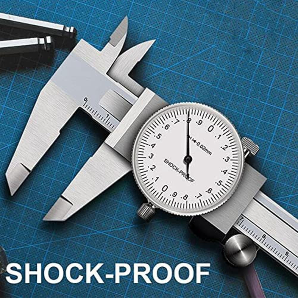 0-150mm for Dial Vernier Caliper Metric Gauge Measuring Tool Shock-Proof Caliper
