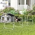 thumbnail image 2 of Neatifyes 4 Piece Dog Agility Training Equipment for Dog Agility Course with Adjustable Height Jump Bars, Included Carry Bag, & Displacing Top Bar, White, 2 of 9