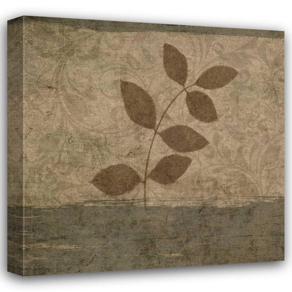 Kristin Emery 15x15 Gallery Wrapped Canvas Wall Art Titled - Vintage Leaves I