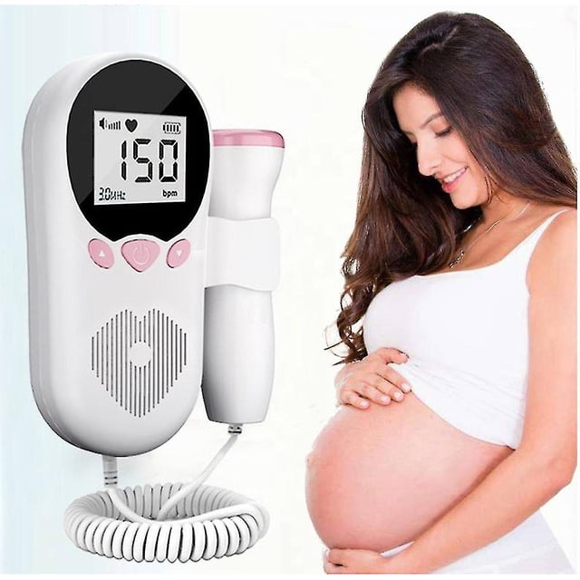Sonda detectora de frecuencia cardíaca fetal Doppler con pantalla digital ultrasónica, monitor prenatal para bebés KGS