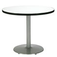thumbnail image 3 of KFI Studios Mode Round 3.5' Dining Table Set, Crisp Linen, 4 Natural Jive Chairs, 3 of 3