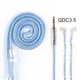 thumbnail image 1 of Gwong Electrónica HiFiHear MMCX / 2PIN / QDC 16 Core Brayed Plack Plateado Auricular Cable equilibrado, 1 of 7