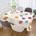 thumbnail image 2 of Yayeee Tablecloths for Rectangular Tables 60 x 60 inch Party Table Cover, Polka Dot, 2 of 6