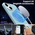 thumbnail image 3 of Magnetic Case Compatible for iPhone 14 Case [Compatible with MagSafe] [+Screen Protector] Liquid Silicone Gel Rubber Full Body Protective Cover Case 6.1 Inch-Succulent, 3 of 13