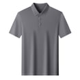 thumbnail image 3 of FRSASU Men's Polo Shirt Golf Quick Dry Performance Short Sleeve Casual Athletic Collared Tennis T-Shirt Dark Gray, 3 of 5