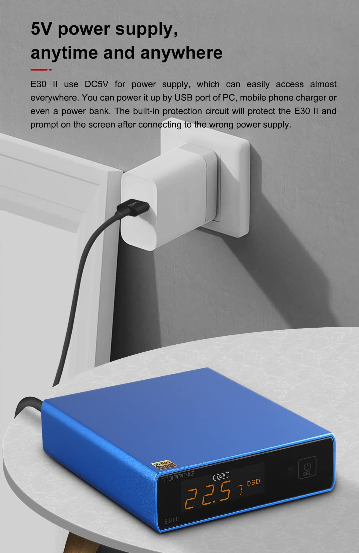 Topping E30 II dac amp Preamp 2xAK4493S HiFi Stereo Digital Audio