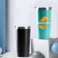 thumbnail image 4 of Kansas City Cup with Lids and Straws Insulated Stainless Steel Tumbler Travel Coffee Mug Football Gifts 20 Oz, 4 of 6